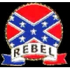 CONFEDERATE REBEL EMBLEM PIN